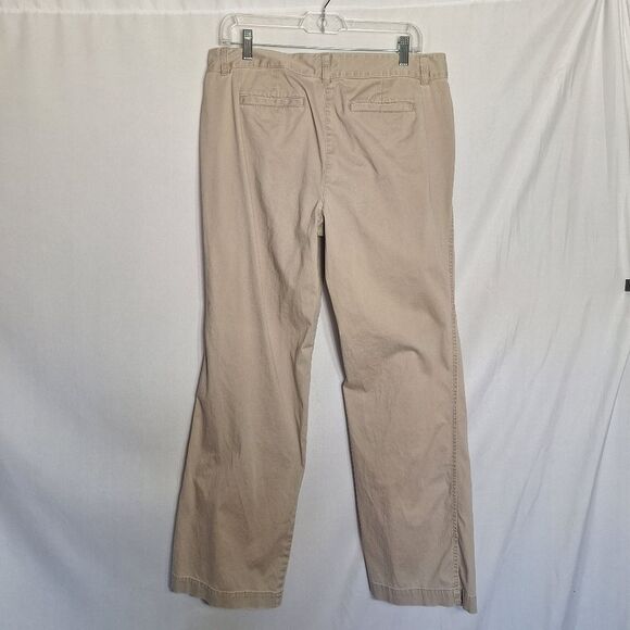 J. Jill Classic Preppy Khaki Pants Walking Casual Office Normcore Outside 14 - Picture 4 of 10